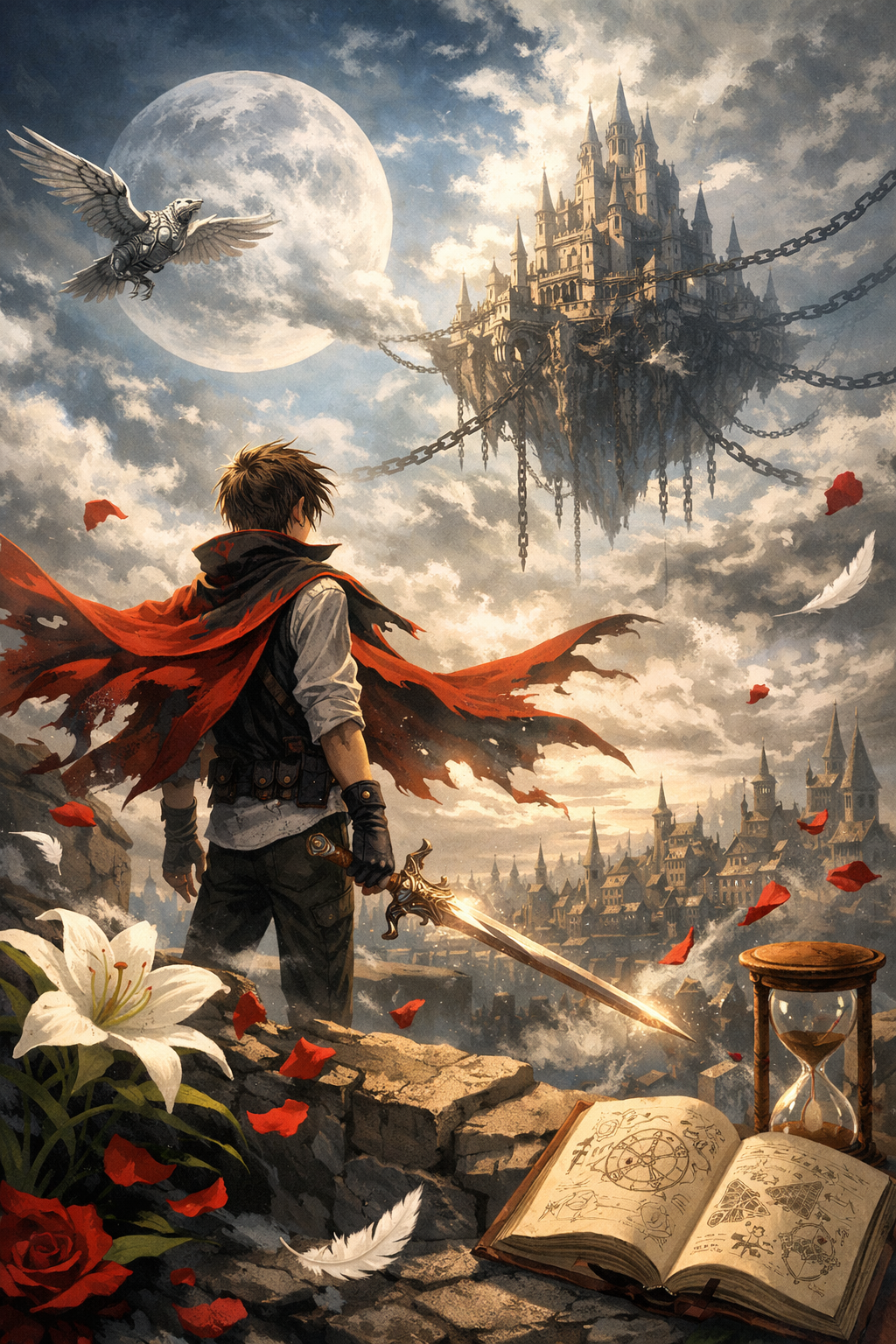 生成AIで、ある曲の歌詞を1枚のイメージ画像にしてもらうトピ