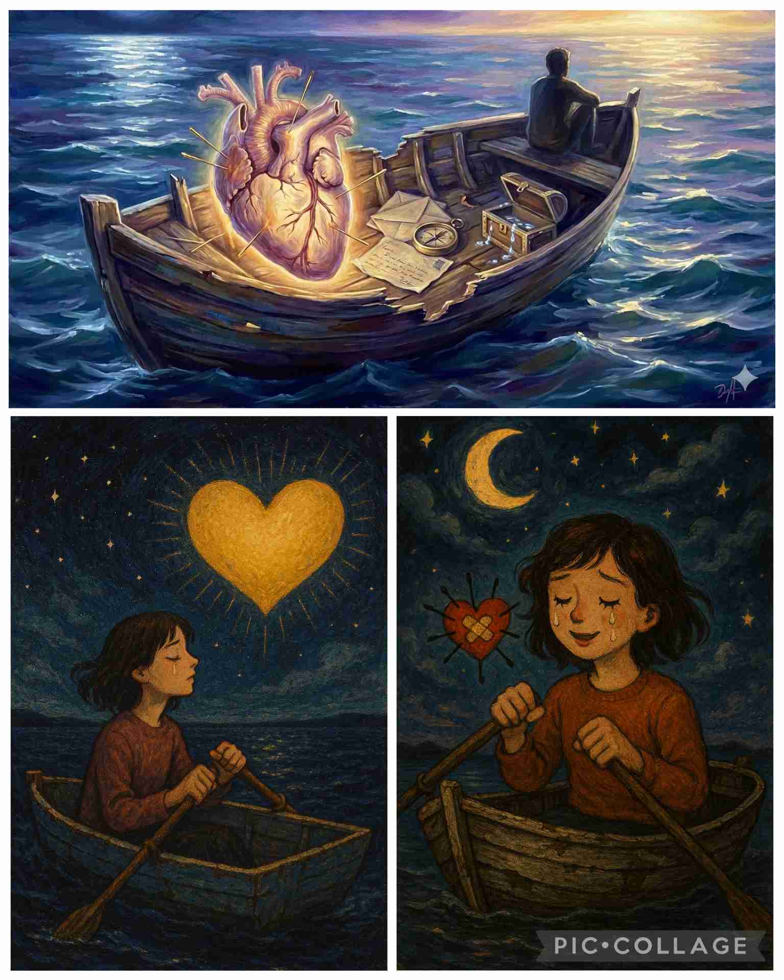 生成AIで、ある曲の歌詞を1枚のイメージ画像にしてもらうトピ