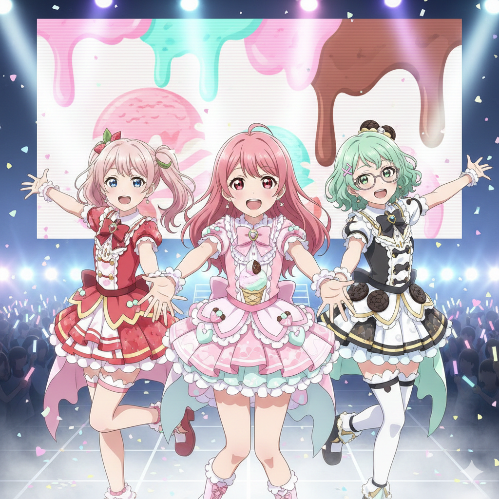 生成AIで、ある曲の歌詞を1枚のイメージ画像にしてもらうトピ