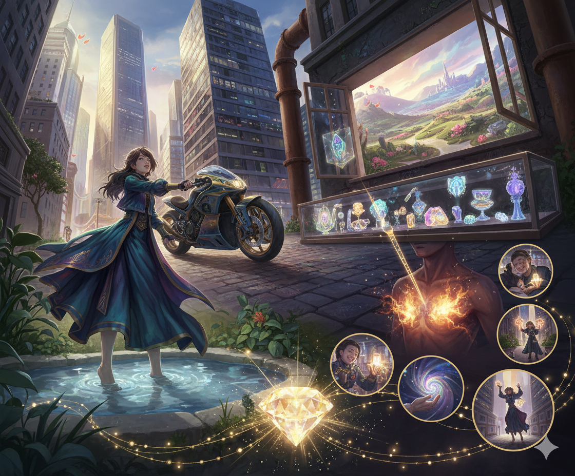 生成AIで、ある曲の歌詞を1枚のイメージ画像にしてもらうトピ