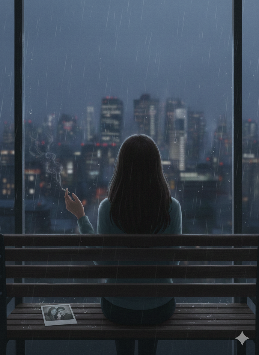 生成AIで、ある曲の歌詞を1枚のイメージ画像にしてもらうトピ