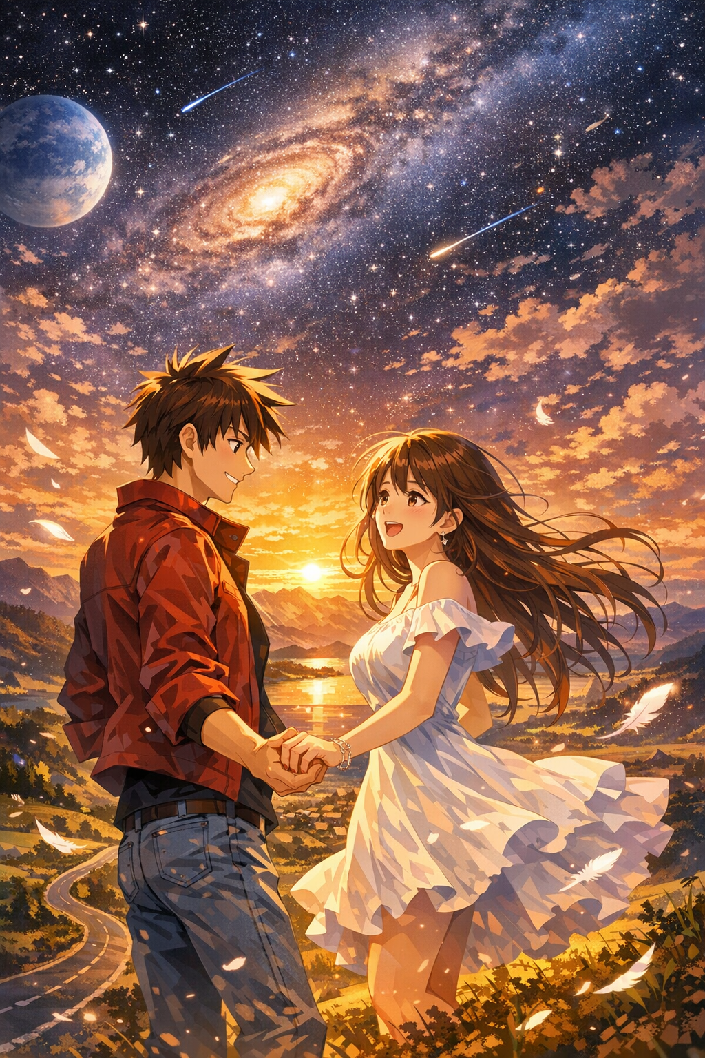 生成AIで、ある曲の歌詞を1枚のイメージ画像にしてもらうトピ