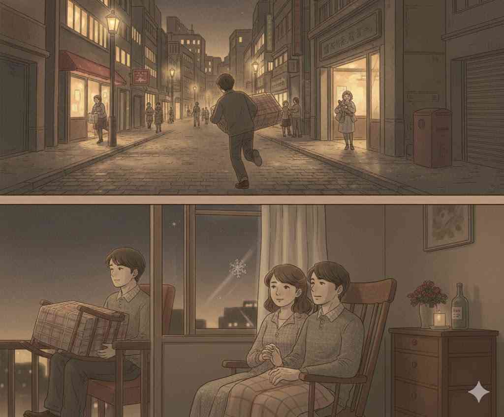 生成AIで、ある曲の歌詞を1枚のイメージ画像にしてもらうトピ