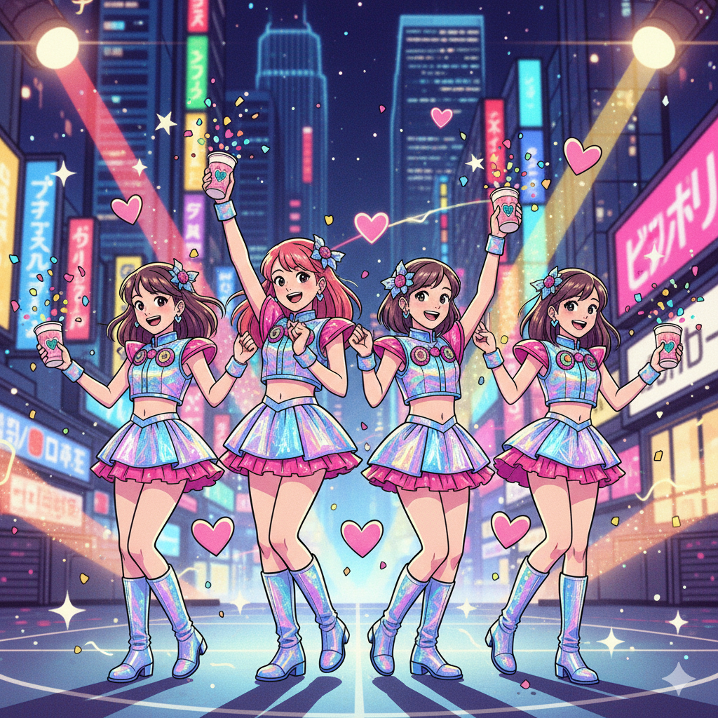 生成AIで、ある曲の歌詞を1枚のイメージ画像にしてもらうトピ