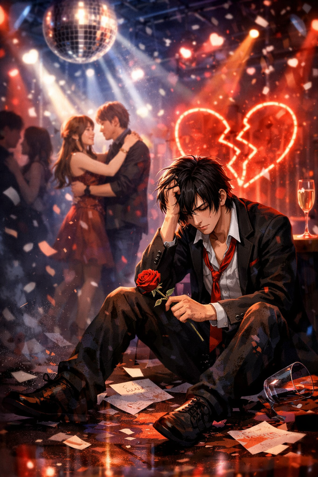 生成AIで、ある曲の歌詞を1枚のイメージ画像にしてもらうトピ