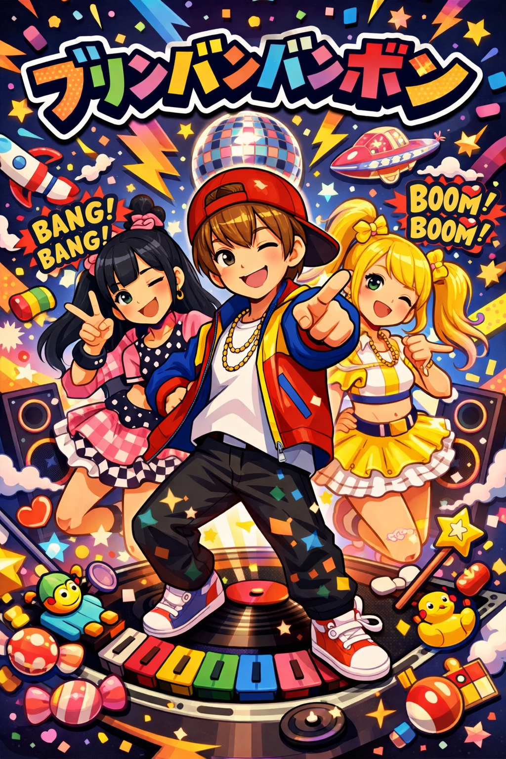 生成AIで、ある曲の歌詞を1枚のイメージ画像にしてもらうトピ