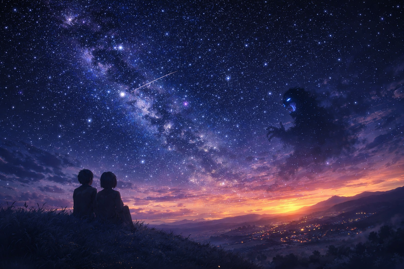 生成AIで、ある曲の歌詞を1枚のイメージ画像にしてもらうトピ