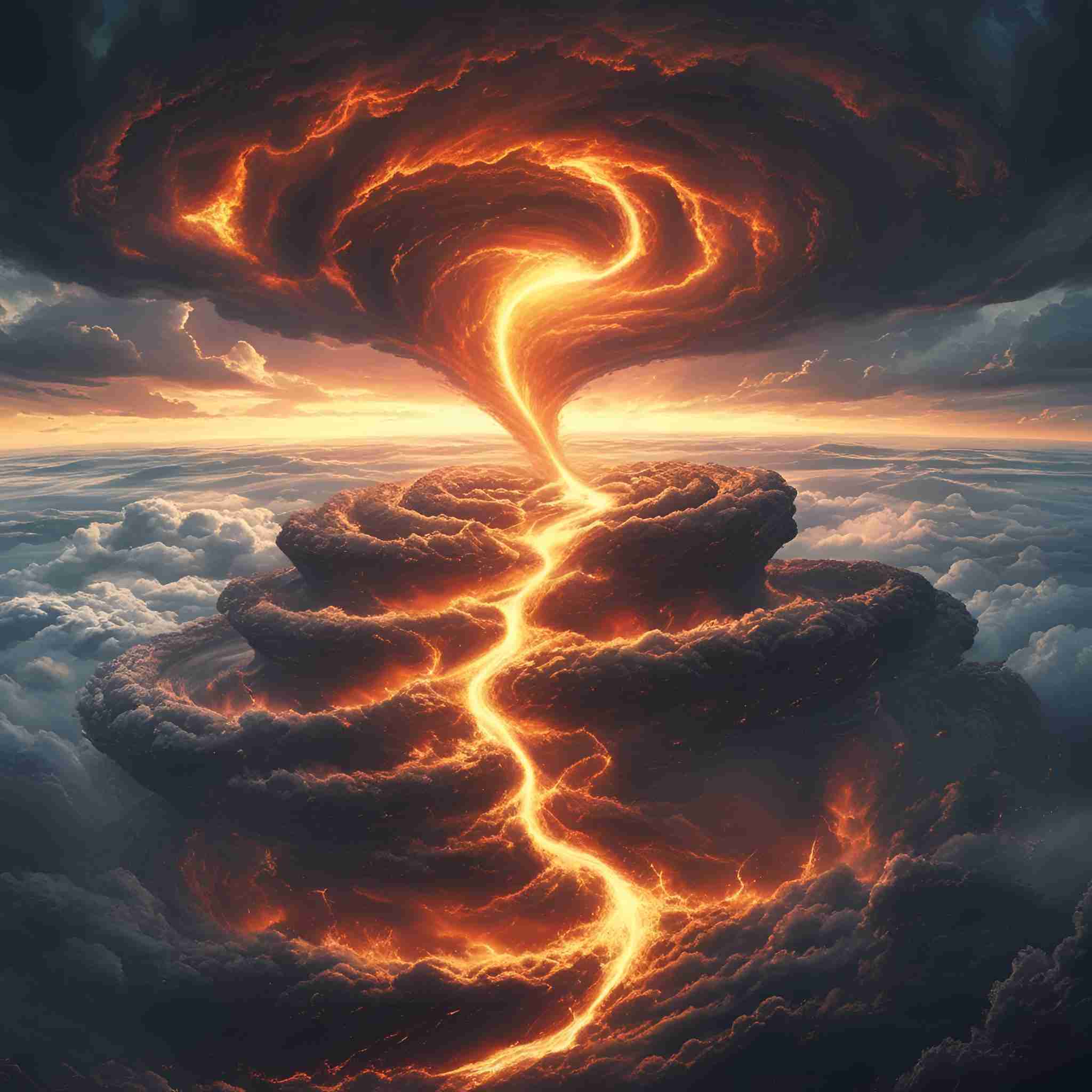 生成AIで、ある曲の歌詞を1枚のイメージ画像にしてもらうトピ