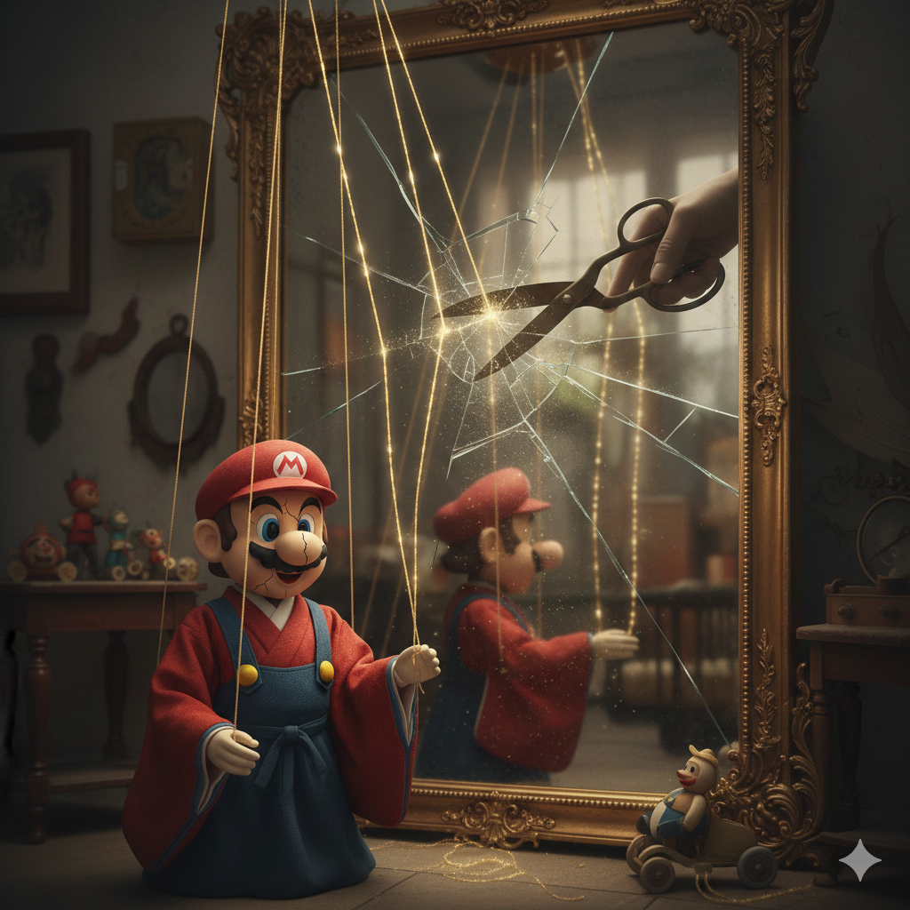 生成AIで、ある曲の歌詞を1枚のイメージ画像にしてもらうトピ