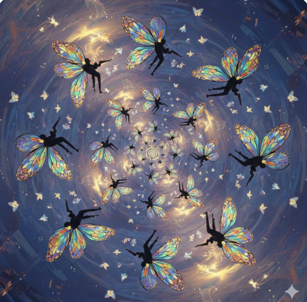 生成AIで、ある曲の歌詞を1枚のイメージ画像にしてもらうトピ