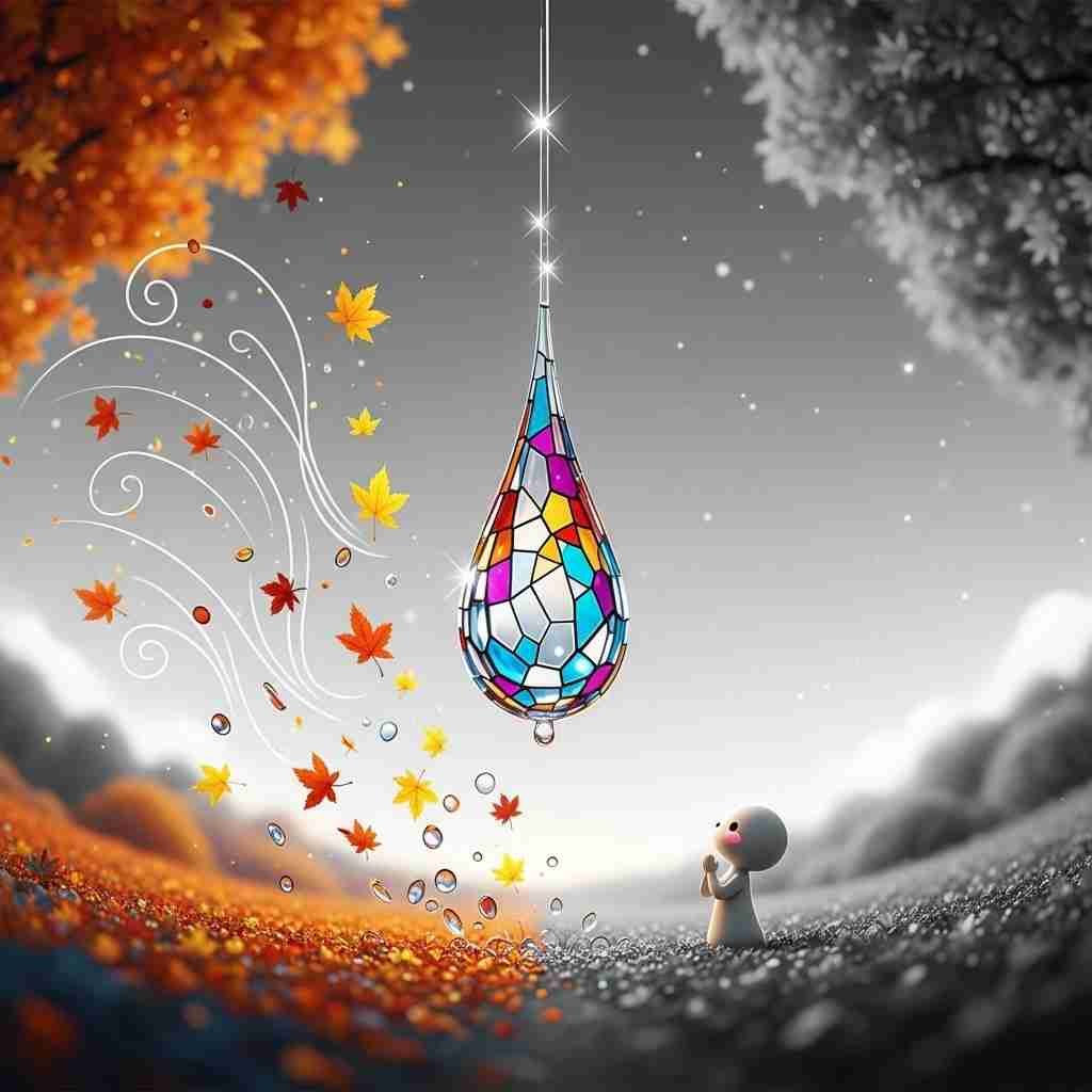 生成AIで、ある曲の歌詞を1枚のイメージ画像にしてもらうトピ