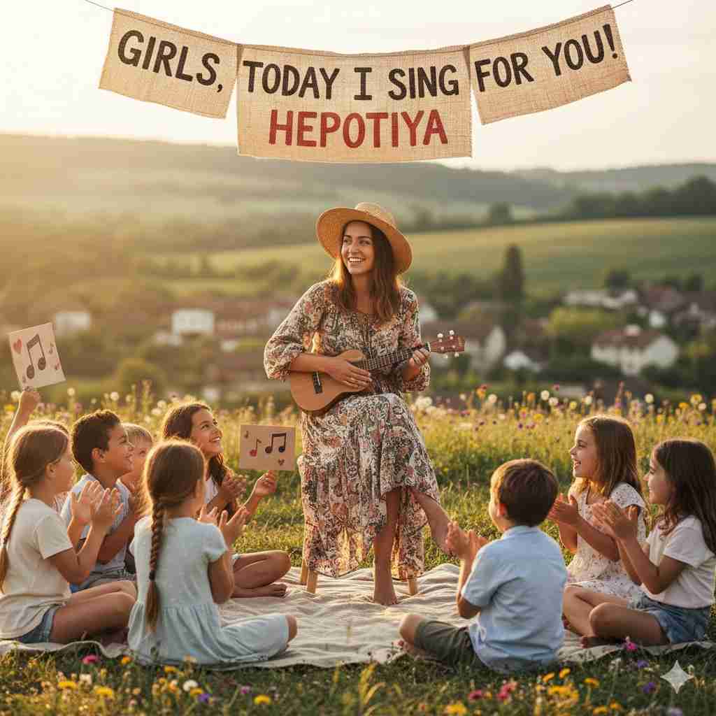 生成AIで、ある曲の歌詞を1枚のイメージ画像にしてもらうトピ