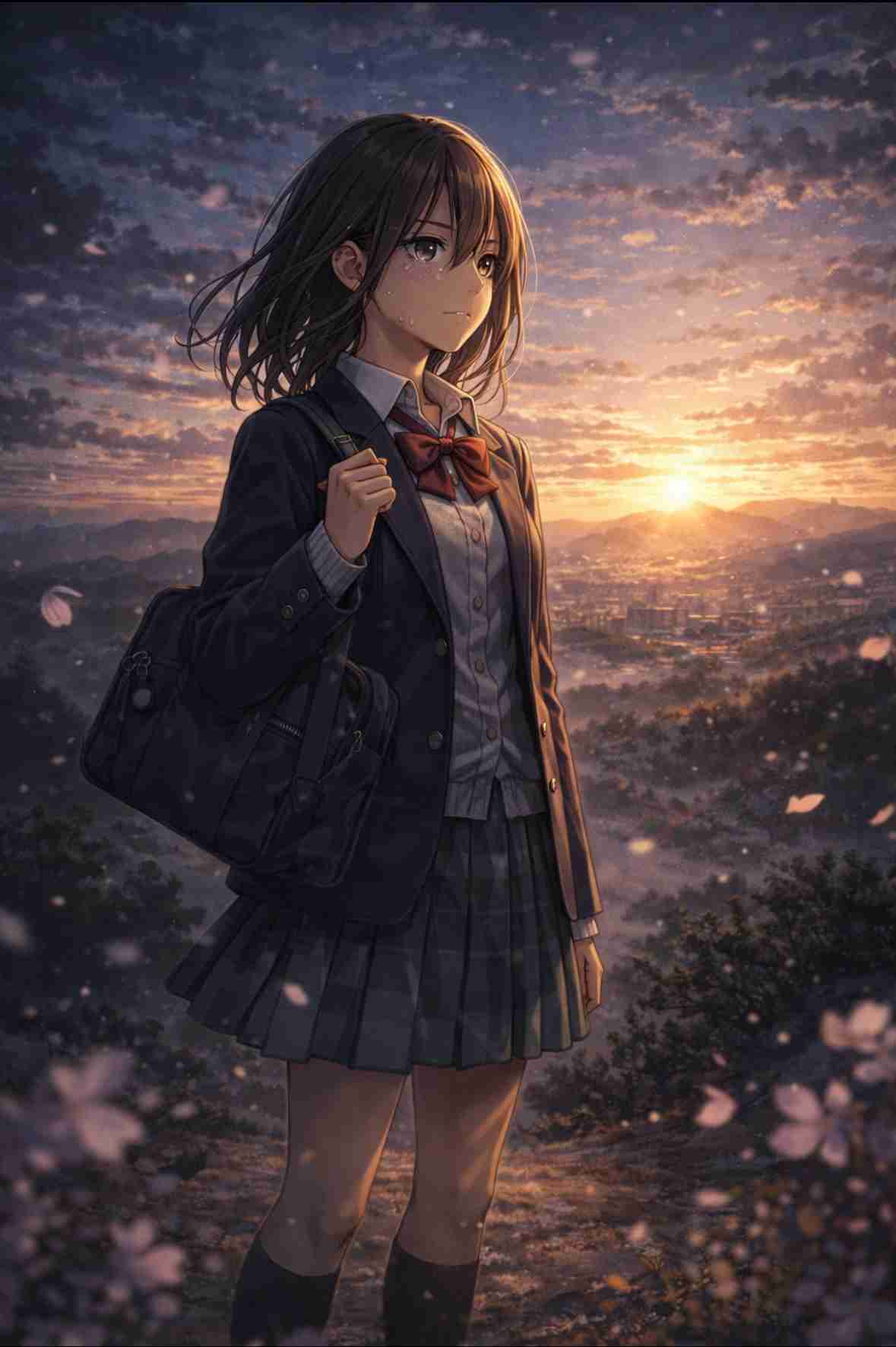 生成AIで、ある曲の歌詞を1枚のイメージ画像にしてもらうトピ