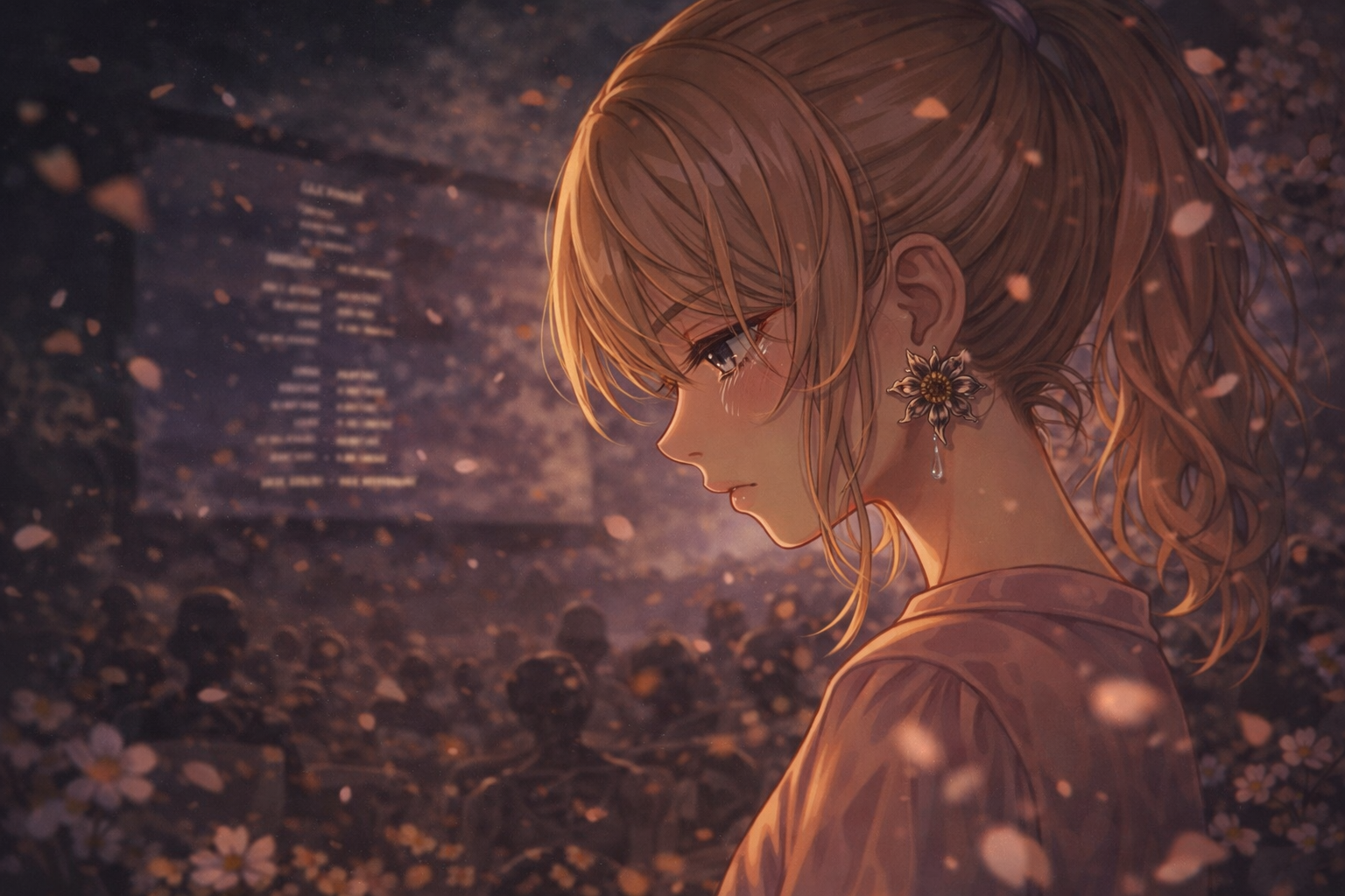 生成AIで、ある曲の歌詞を1枚のイメージ画像にしてもらうトピ