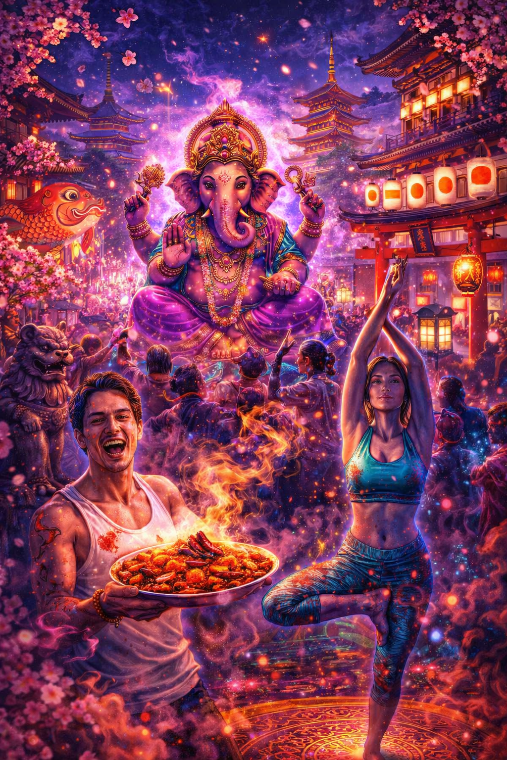 生成AIで、ある曲の歌詞を1枚のイメージ画像にしてもらうトピ