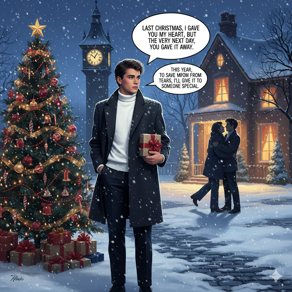 生成AIで、ある曲の歌詞を1枚のイメージ画像にしてもらうトピ