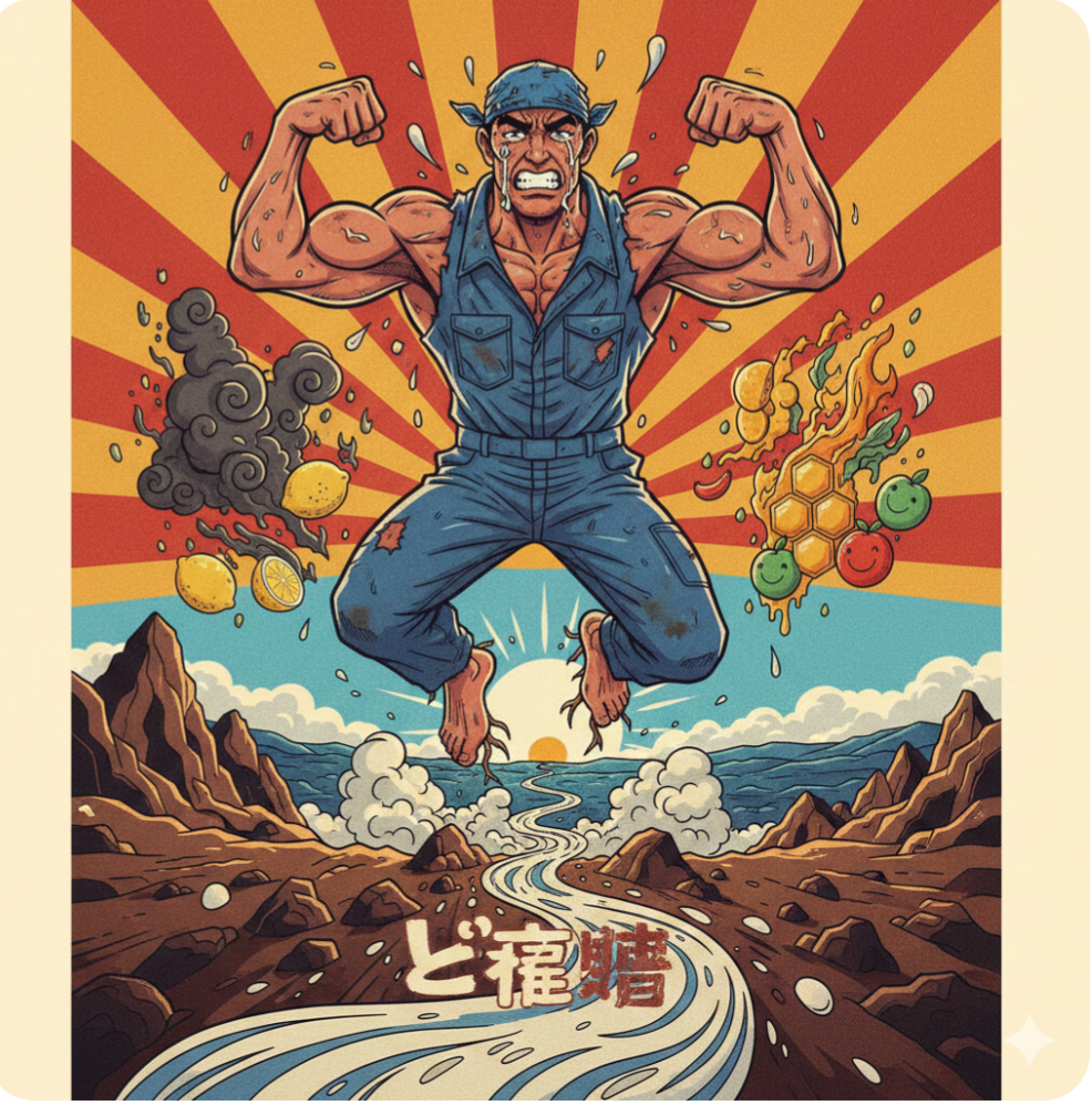 生成AIで、ある曲の歌詞を1枚のイメージ画像にしてもらうトピ