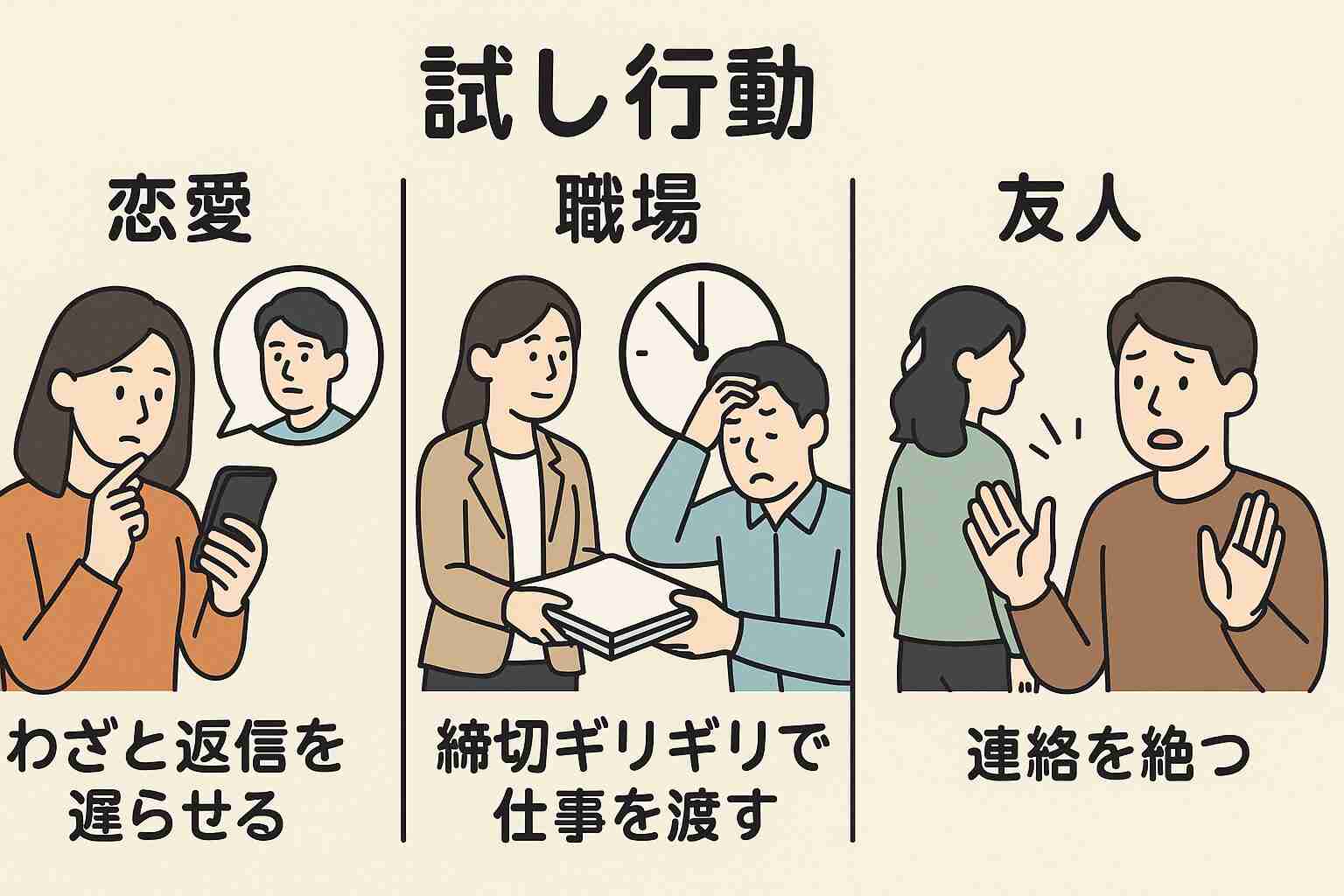 入社前の会社からの試し行為