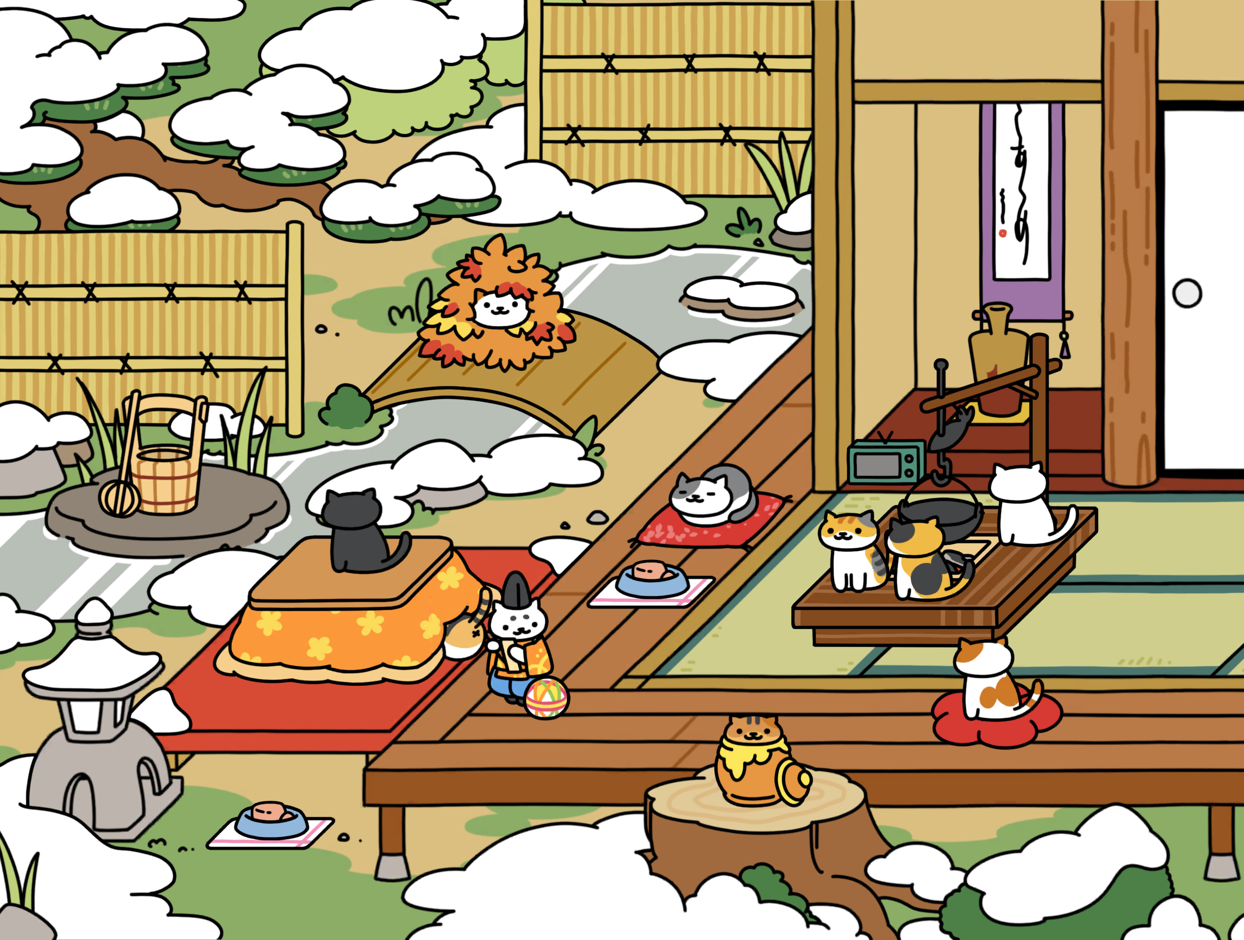 ねこあつめやってる人〜🐾