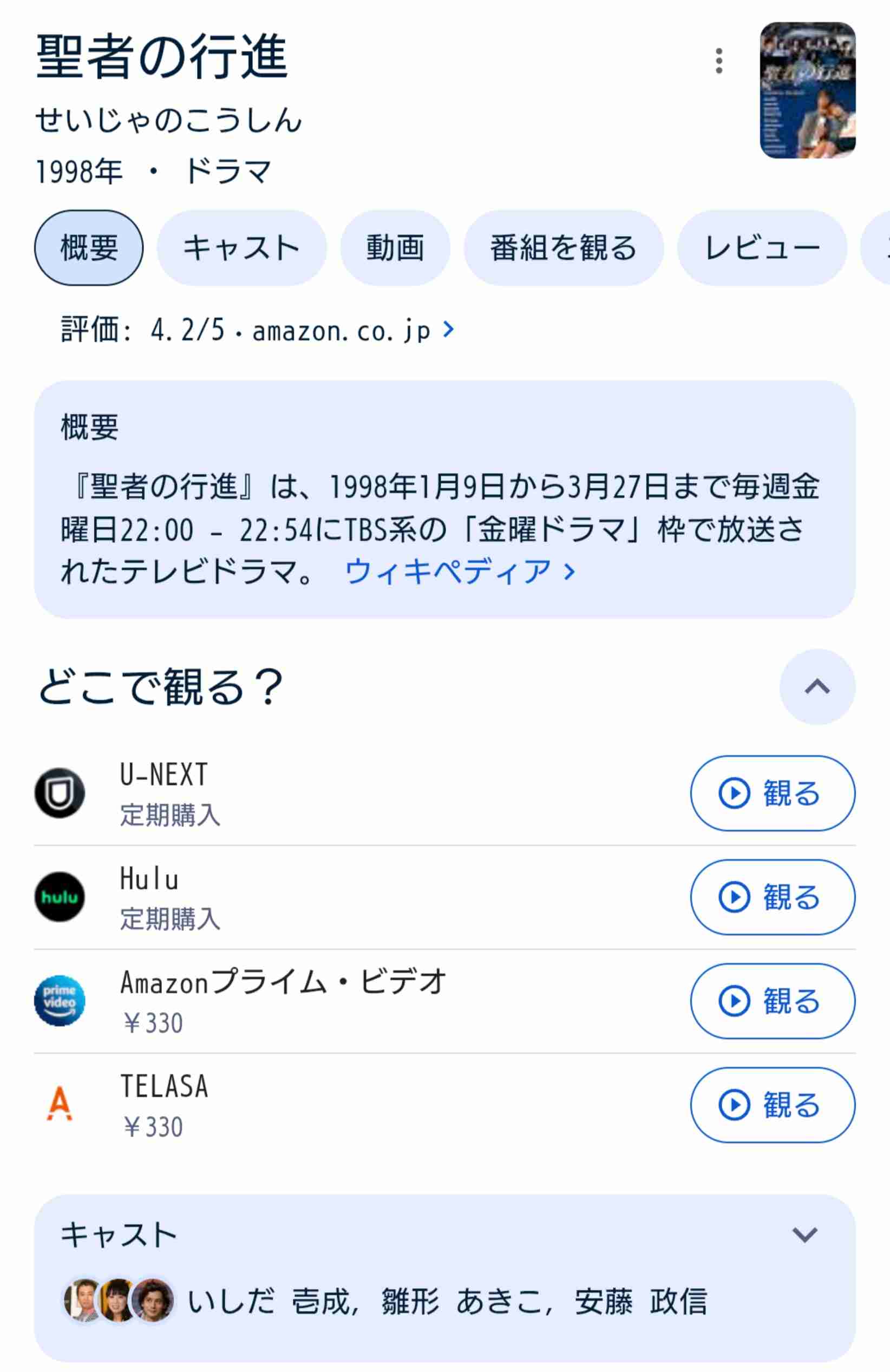 【ドラマ】聖者の行進