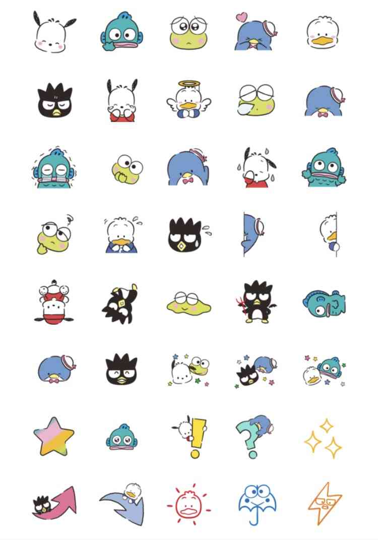 お気に入りのLINEスタンプ、絵文字