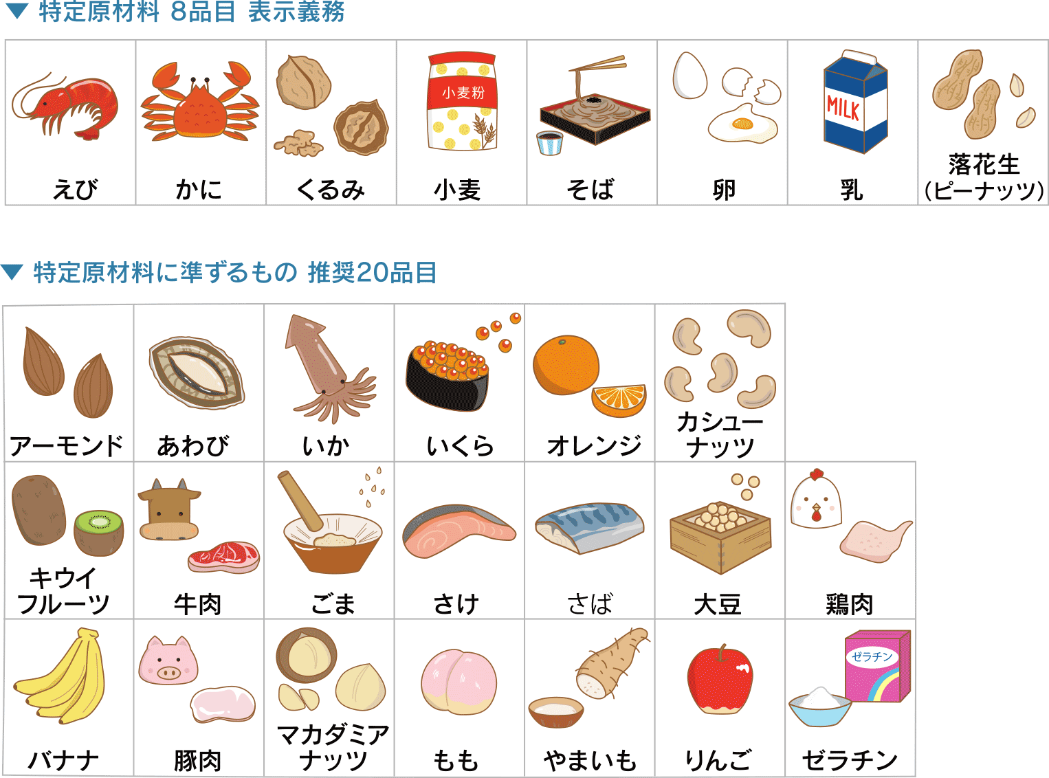 食物アレルギーがある人あるある