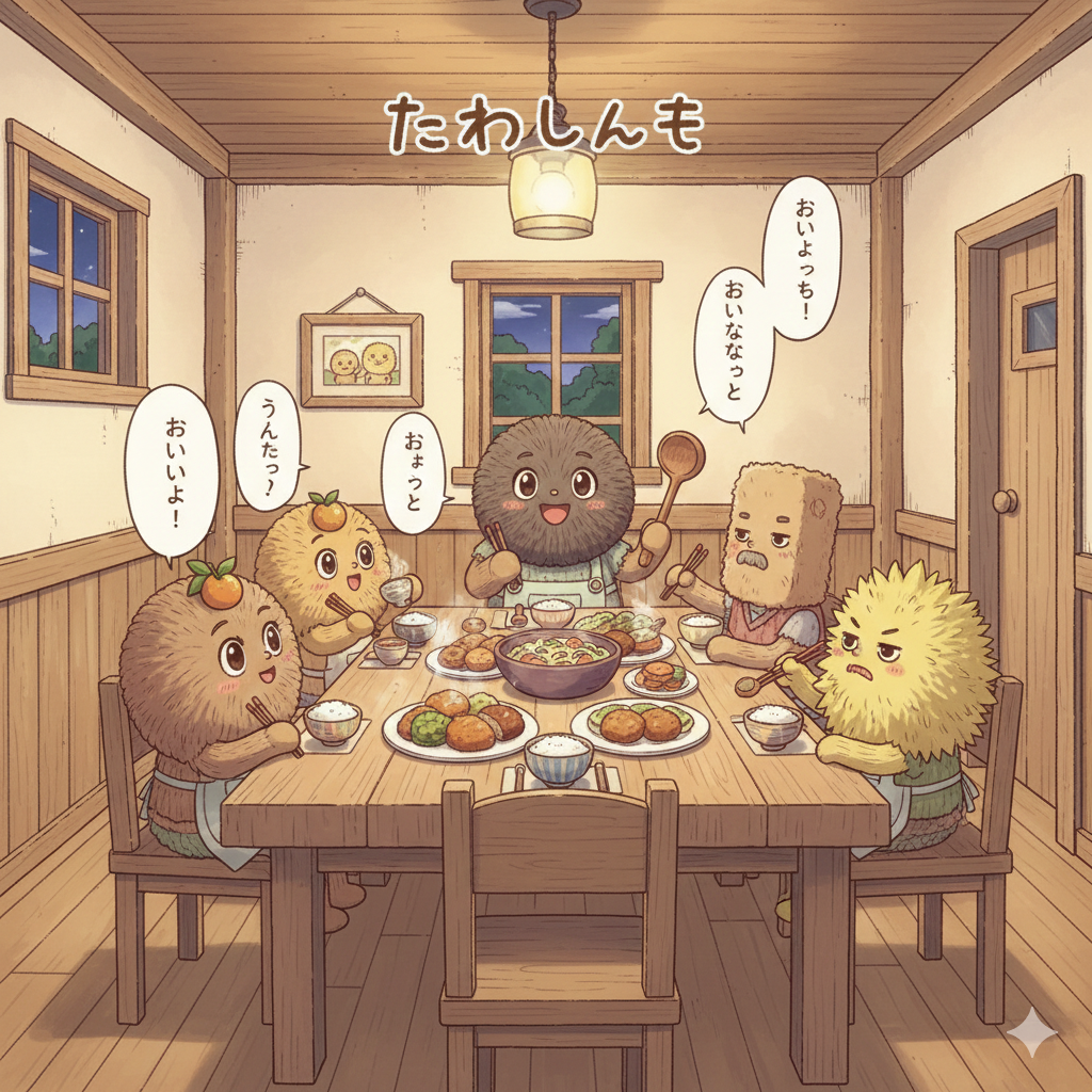「わたし」を「たわし」に変えて台無しにするトピ