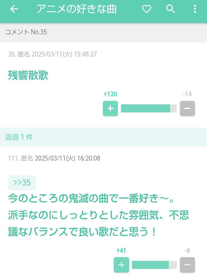 名曲が多いアニメ