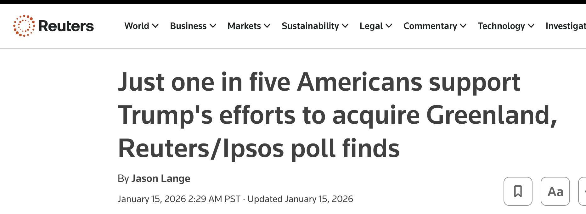 アメリカが8カ国に対し関税10％　6月には25％に引き上げ　グリーンランド領有めぐり