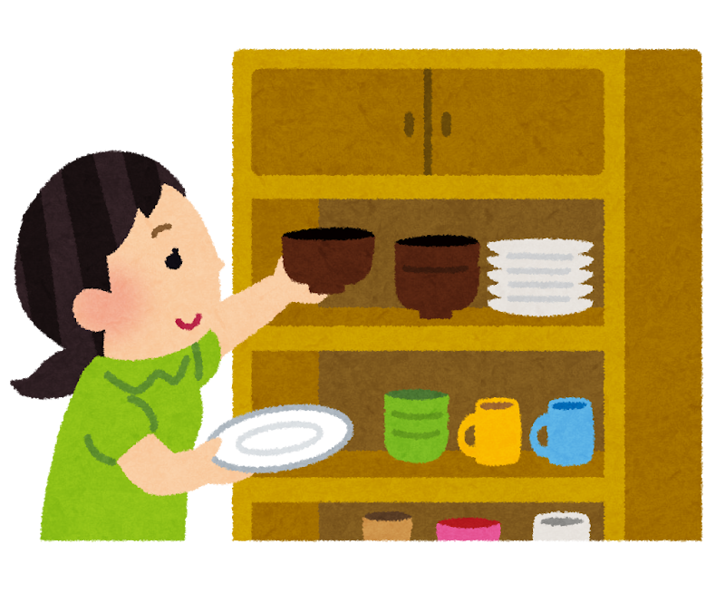 食器を揃えて最低限に減らしたい