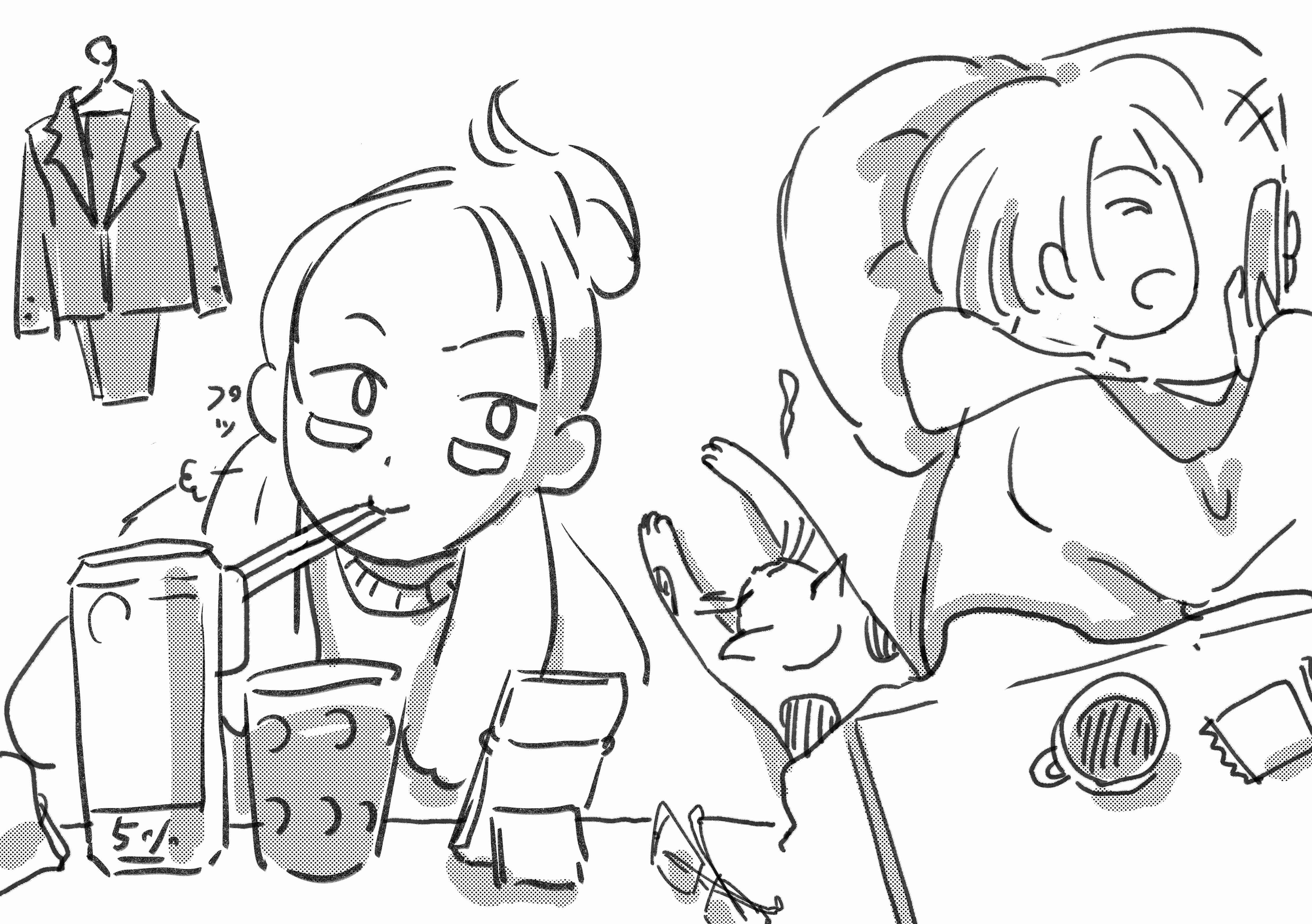 雑談しながらお絵描き【お題は出し合って】
