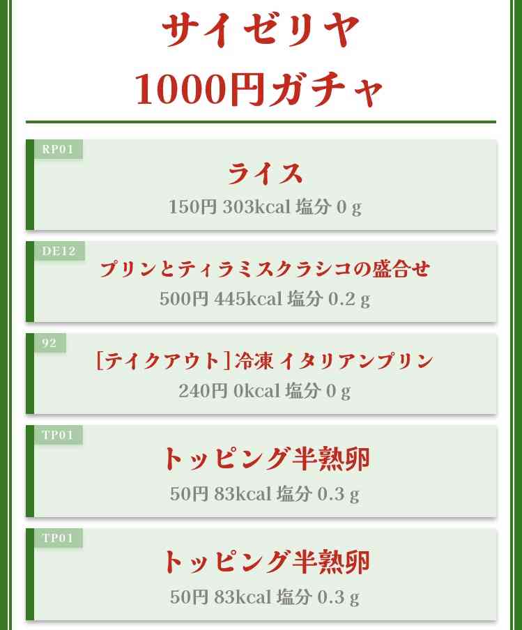 【一人】サイゼリヤ【1000円】