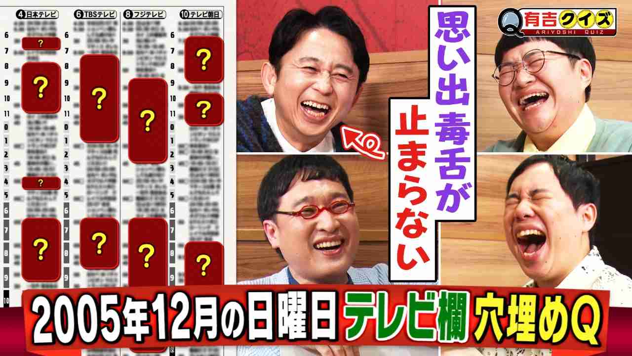 【アンチ厳禁】「有吉クイズ」好きな人