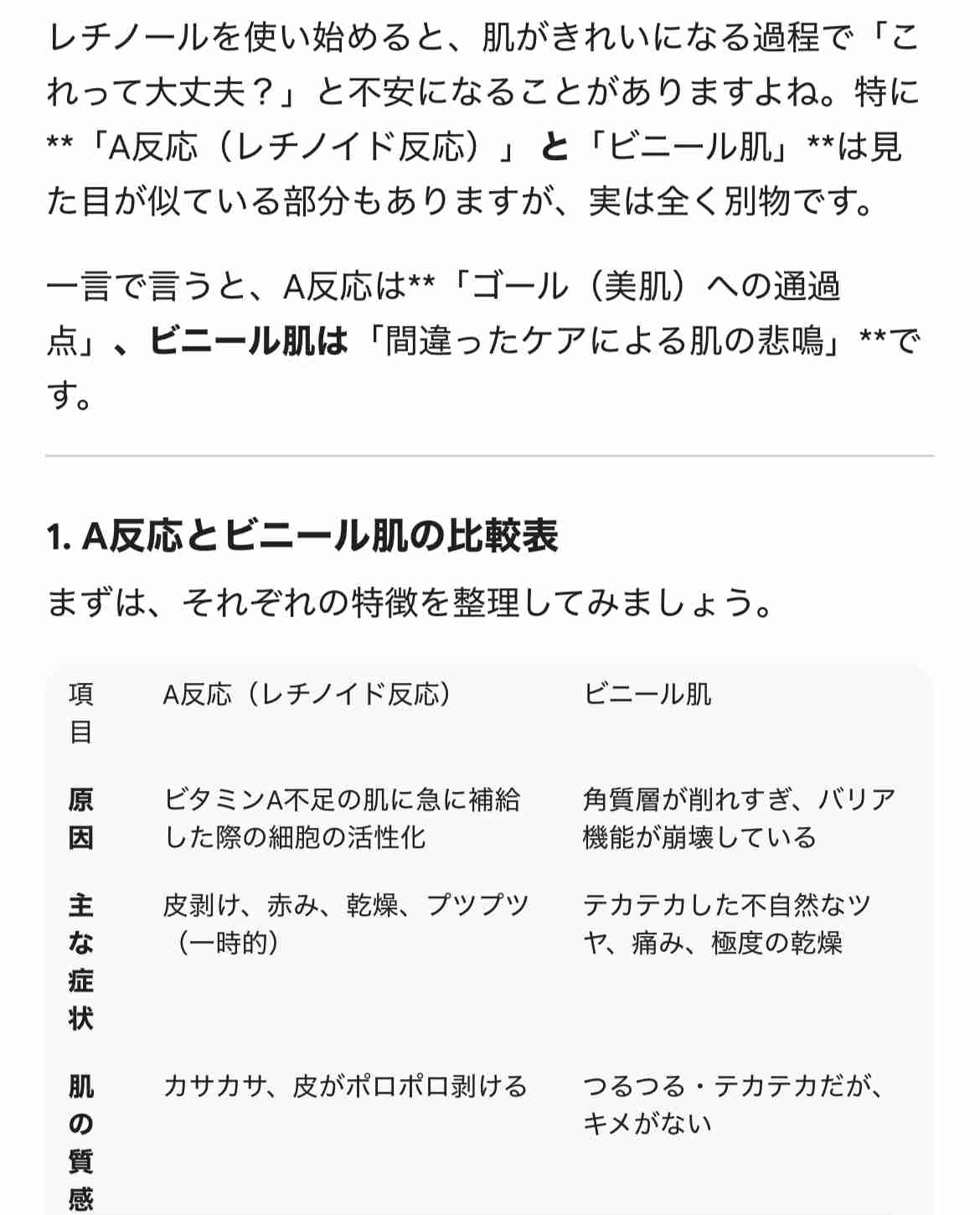 【至急】ビニール肌の治し方・期間