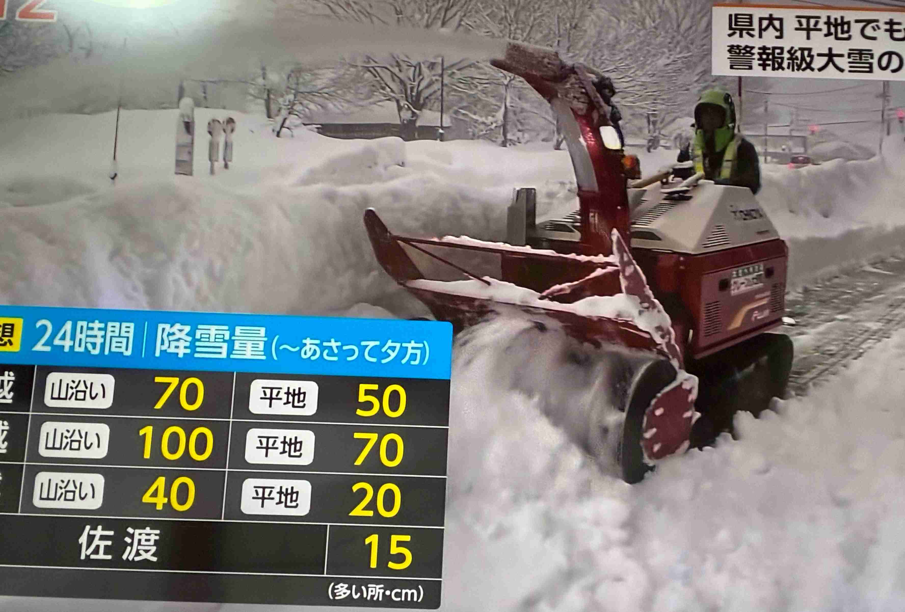 豪雪地域の方 大丈夫ですか?