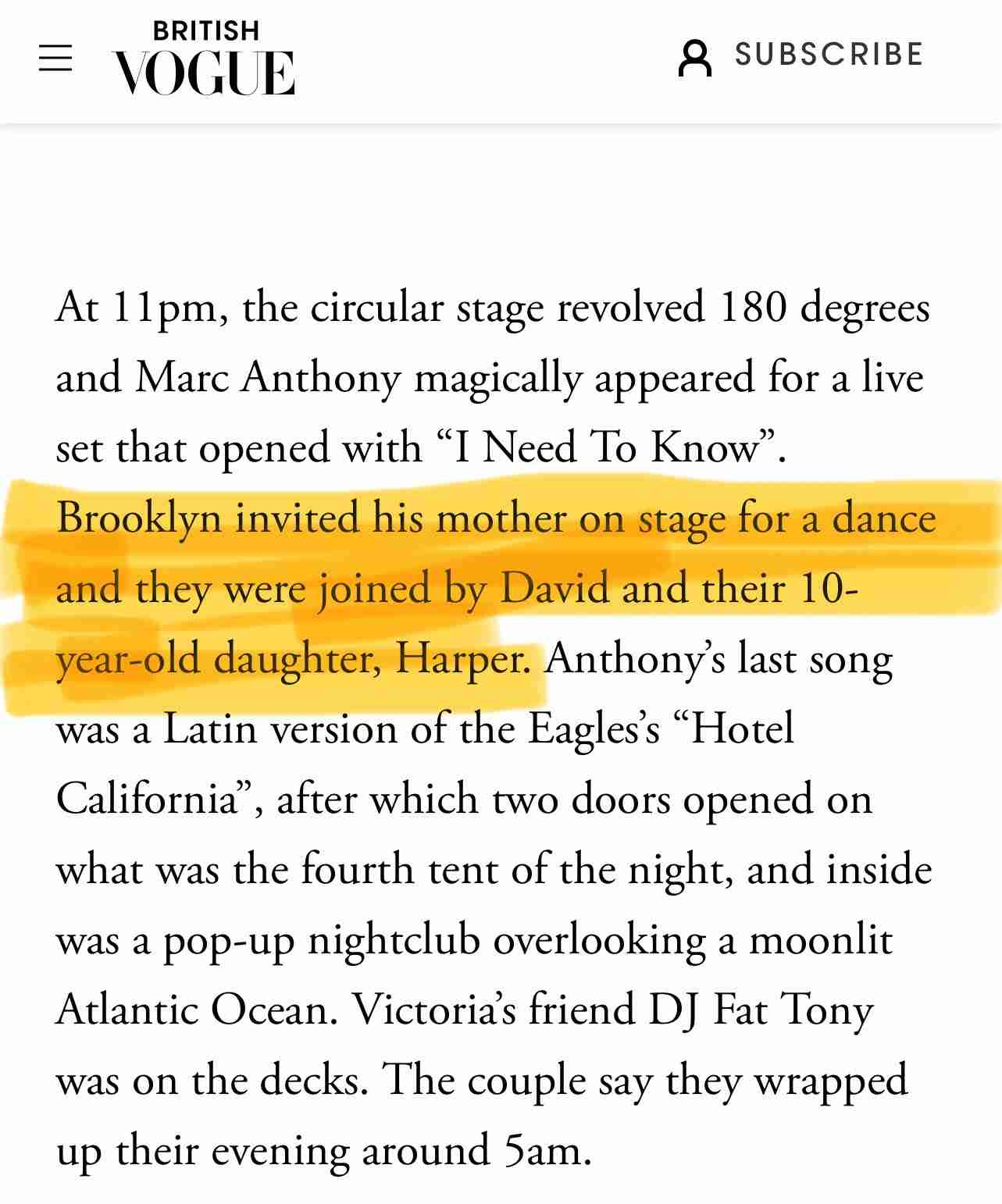 ヴィクトリア・ベッカムの「不適切なダンス」を巡って証言が錯綜 結婚式で「息子の首筋に顔を埋めていた」