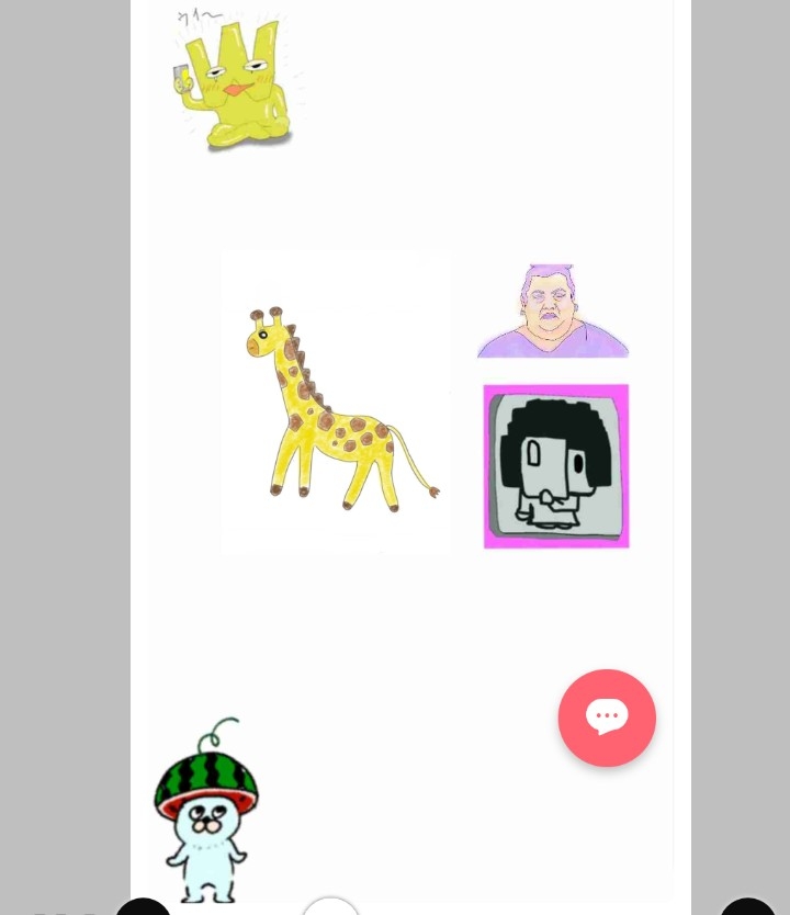 描いて保存してある絵を、シール帳みたいに気軽に貼っていきませんか?