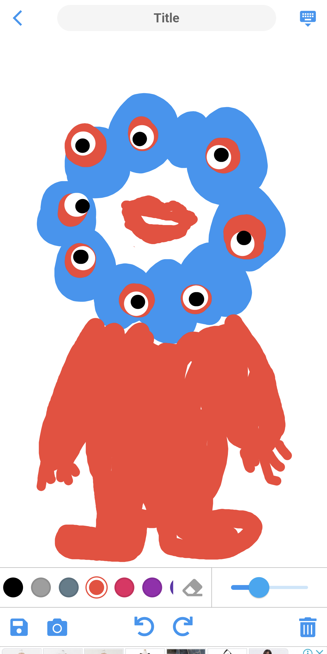 描いて保存してある絵を、シール帳みたいに気軽に貼っていきませんか?