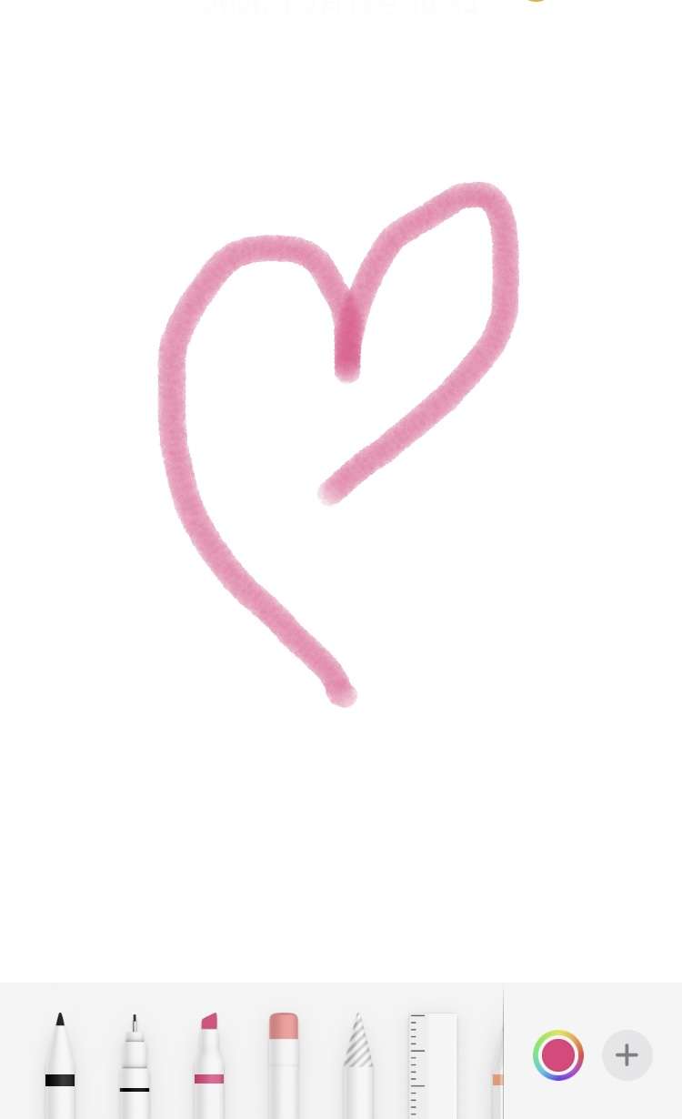目を閉じてハートマークを上手く描ければいい事あるかもしれないトピ