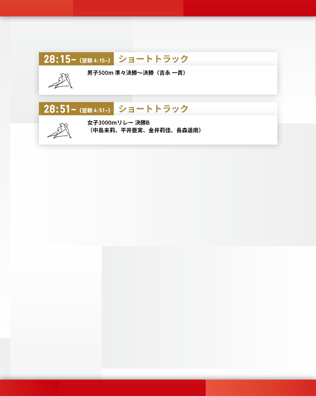 【実況・感想】ミラノ・コルティナ五輪 2月18日・19日