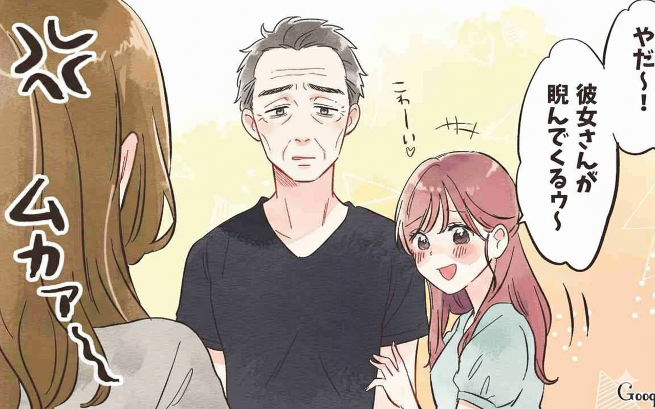 旦那にまとわりつく若い女の子がいる