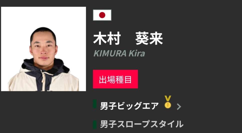 金メダル第1号！木村葵来がビッグエア男子初の金メダル獲得！木俣椋真も銀メダルで日本勢ワンツー【ミラノ・コルティナ五輪】