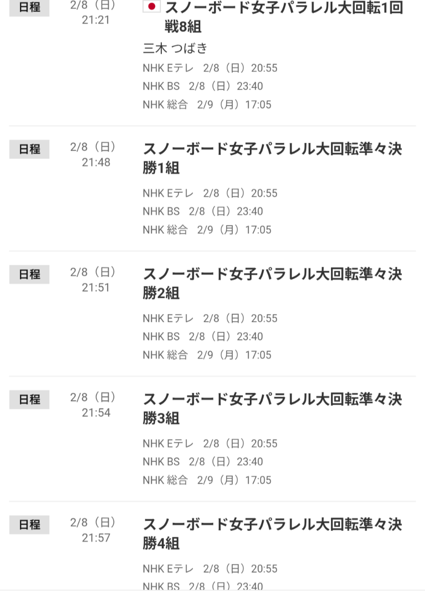 【実況・感想】ミラノ・コルティナ五輪 2月8日・9日