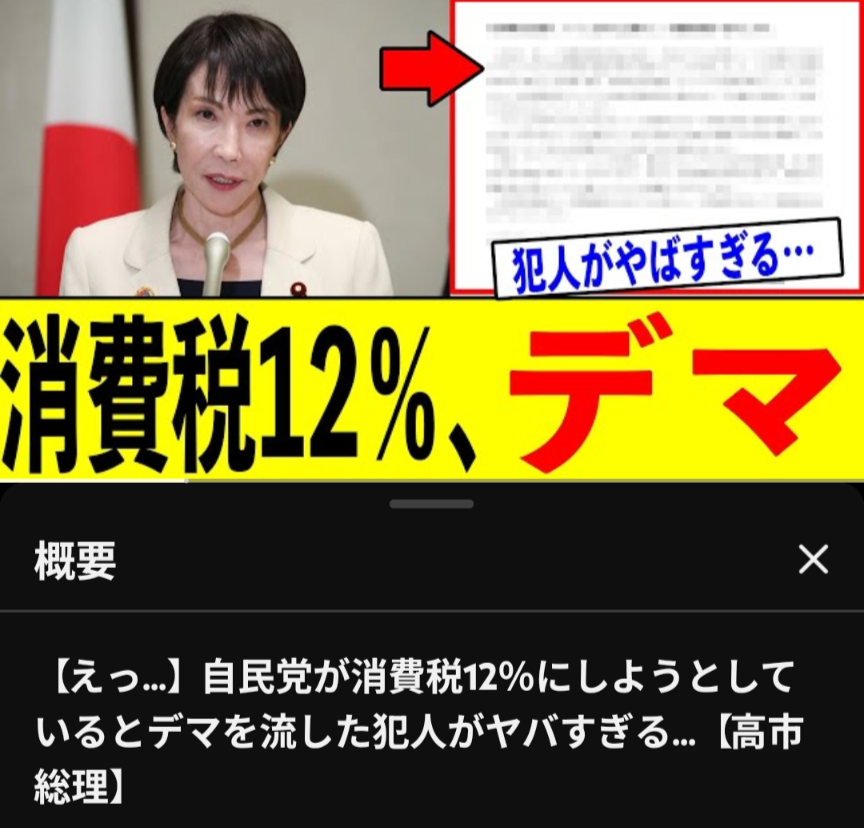 選挙後は「消費税12%」に?　自民候補の発言きっかけ、投稿急増　与党火消し【2026衆院選】