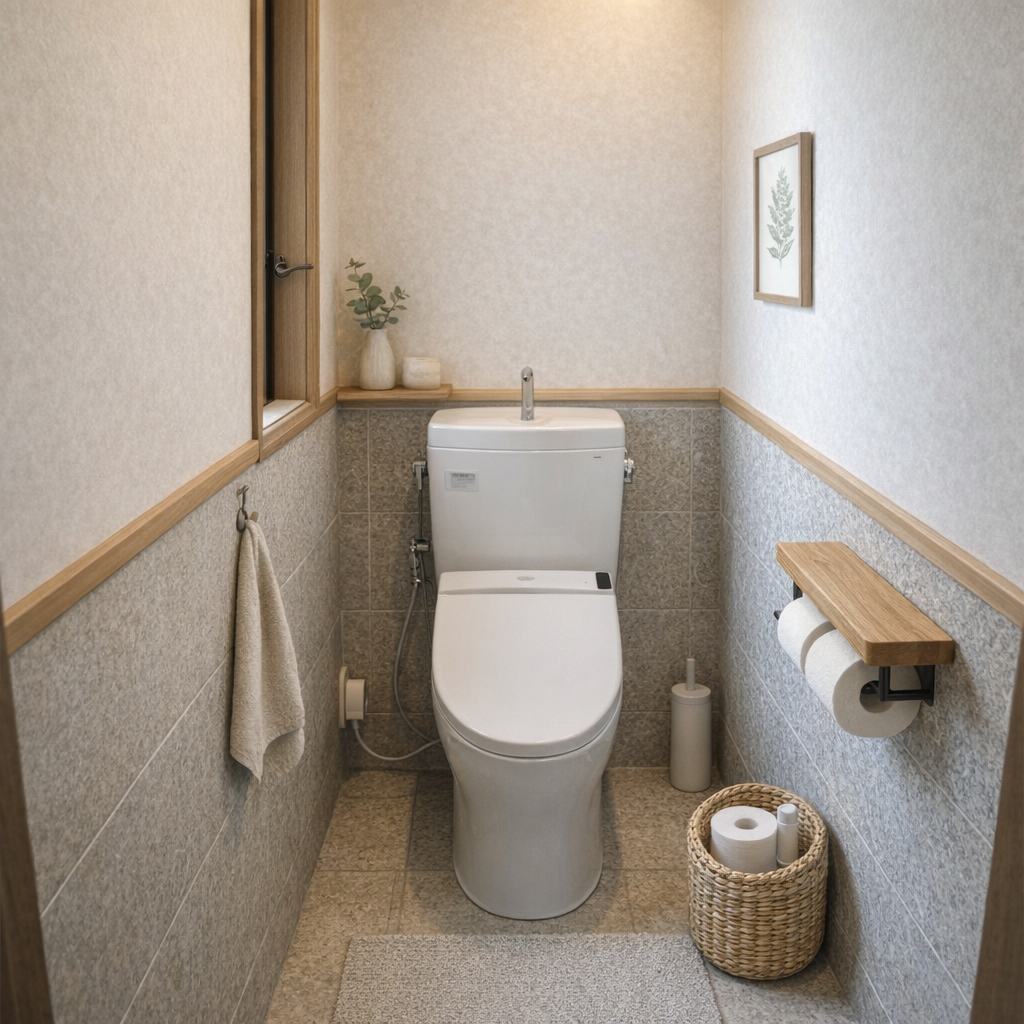 狭いトイレの清潔感