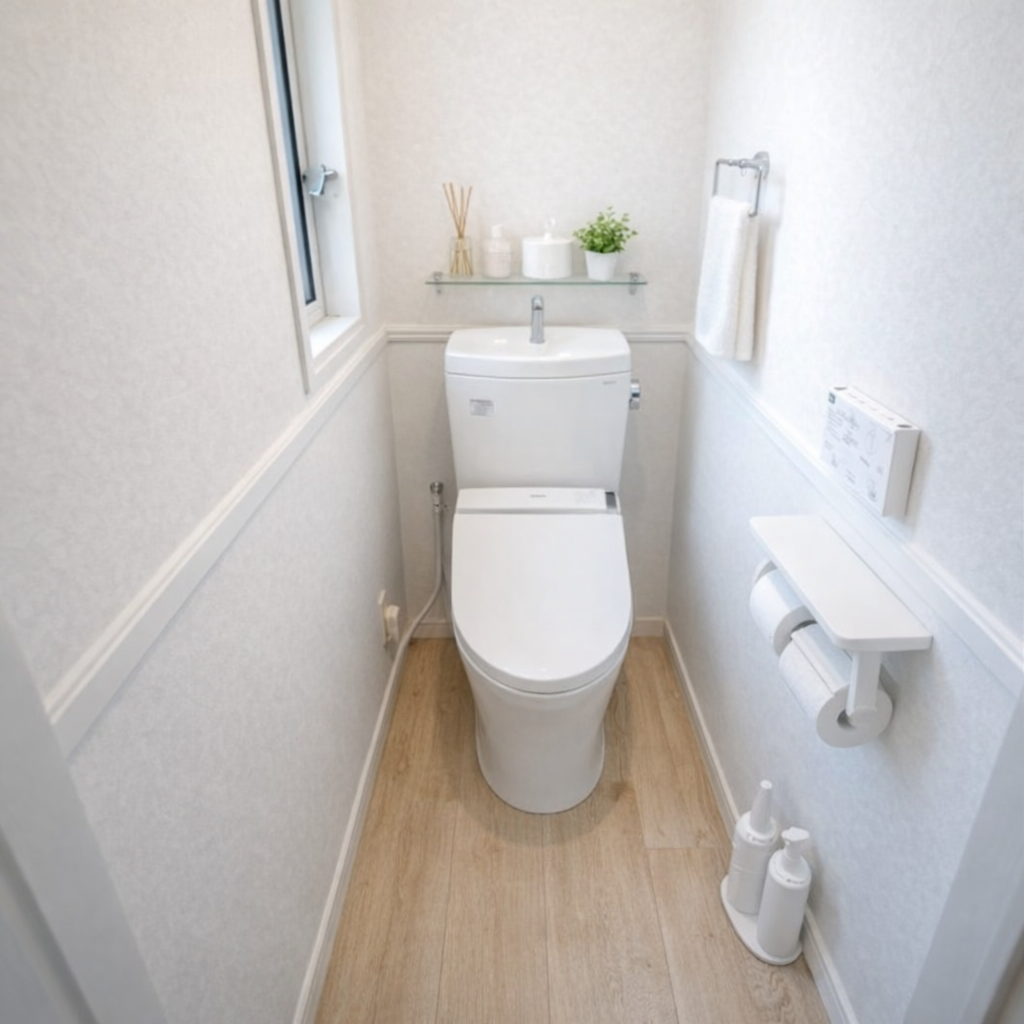 狭いトイレの清潔感
