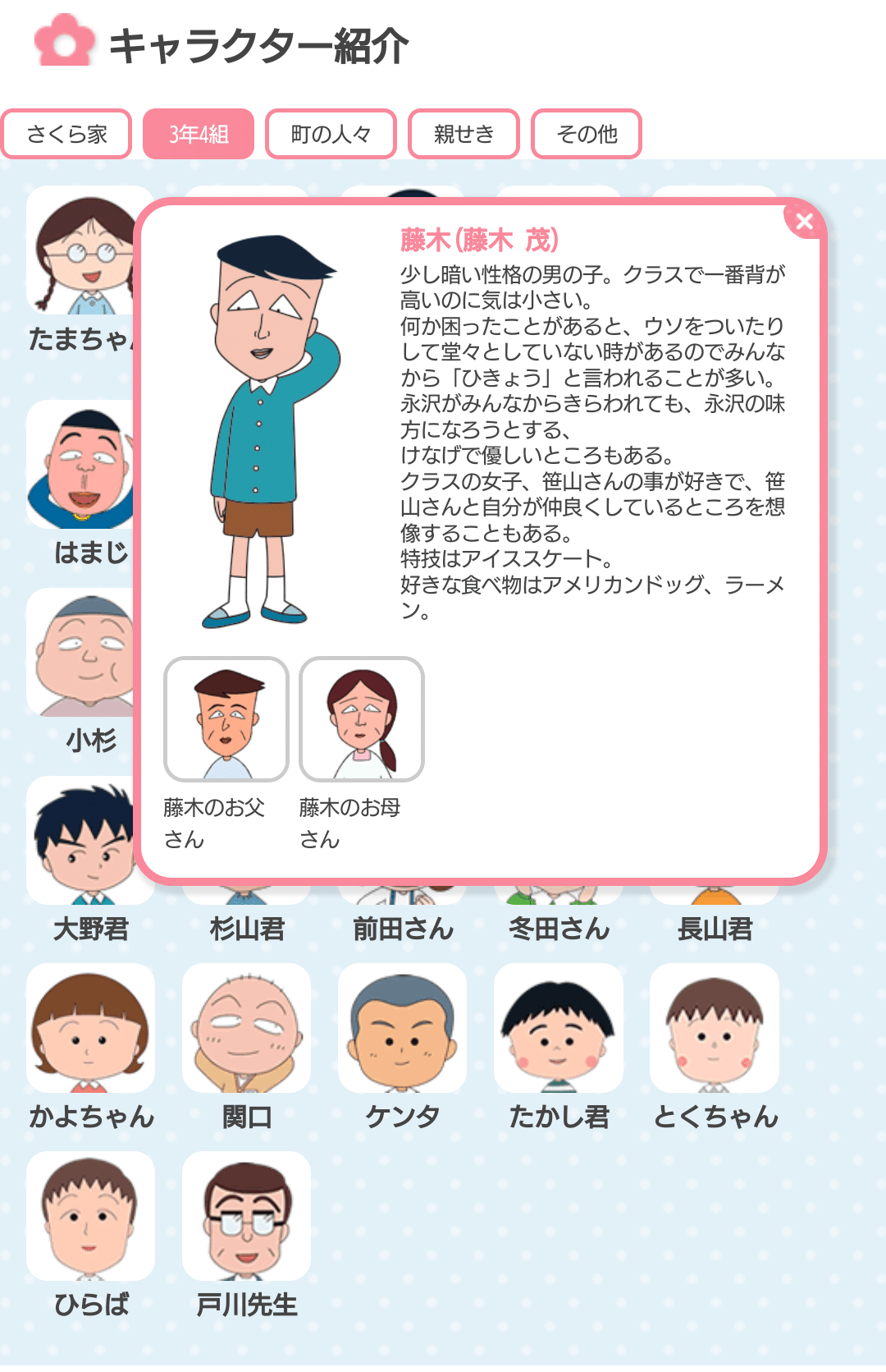 ちびまる子ちゃん藤木のことで知ってる事