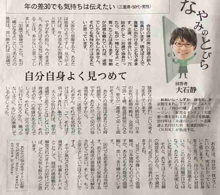 新聞の投稿欄で印象に残っているもの