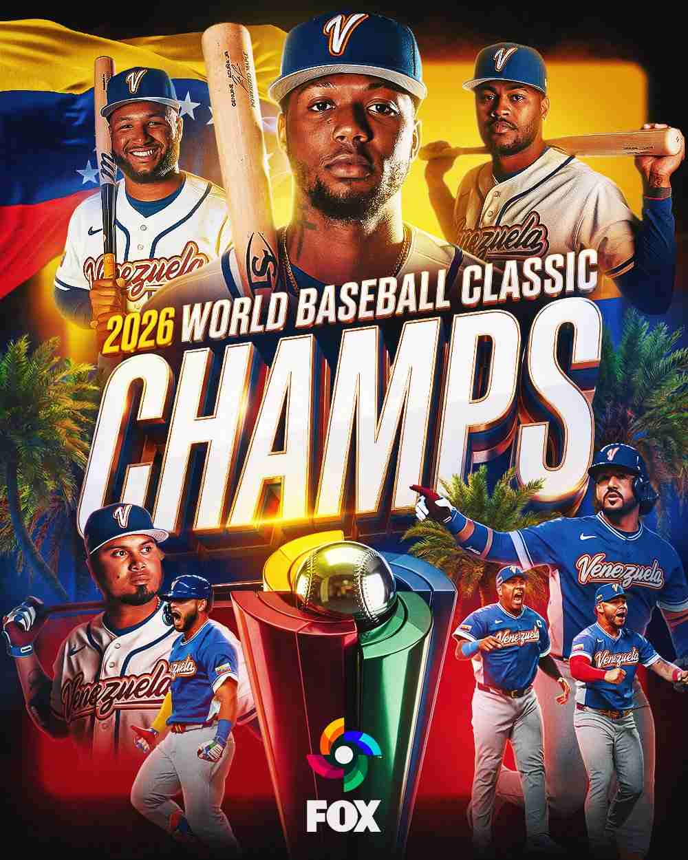 【WBC】 ベネズエラが悲願の初優勝 侍ジャパン撃破の勢いそのままにスター軍団・米国に勝利 アクーニャらナインお祭り騒ぎ マイアミ熱狂