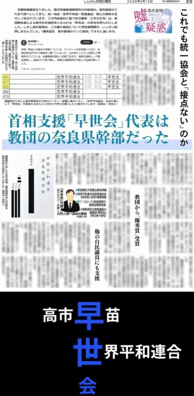 蓮舫氏が高市首相追及 旧統一教会内部文書32回登場触れ「自民党は2度と関係持たぬと明言を」